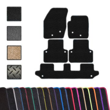 Volvo XC90 6 Seater With Mat Clips (2002-2014) Custom Car Mats